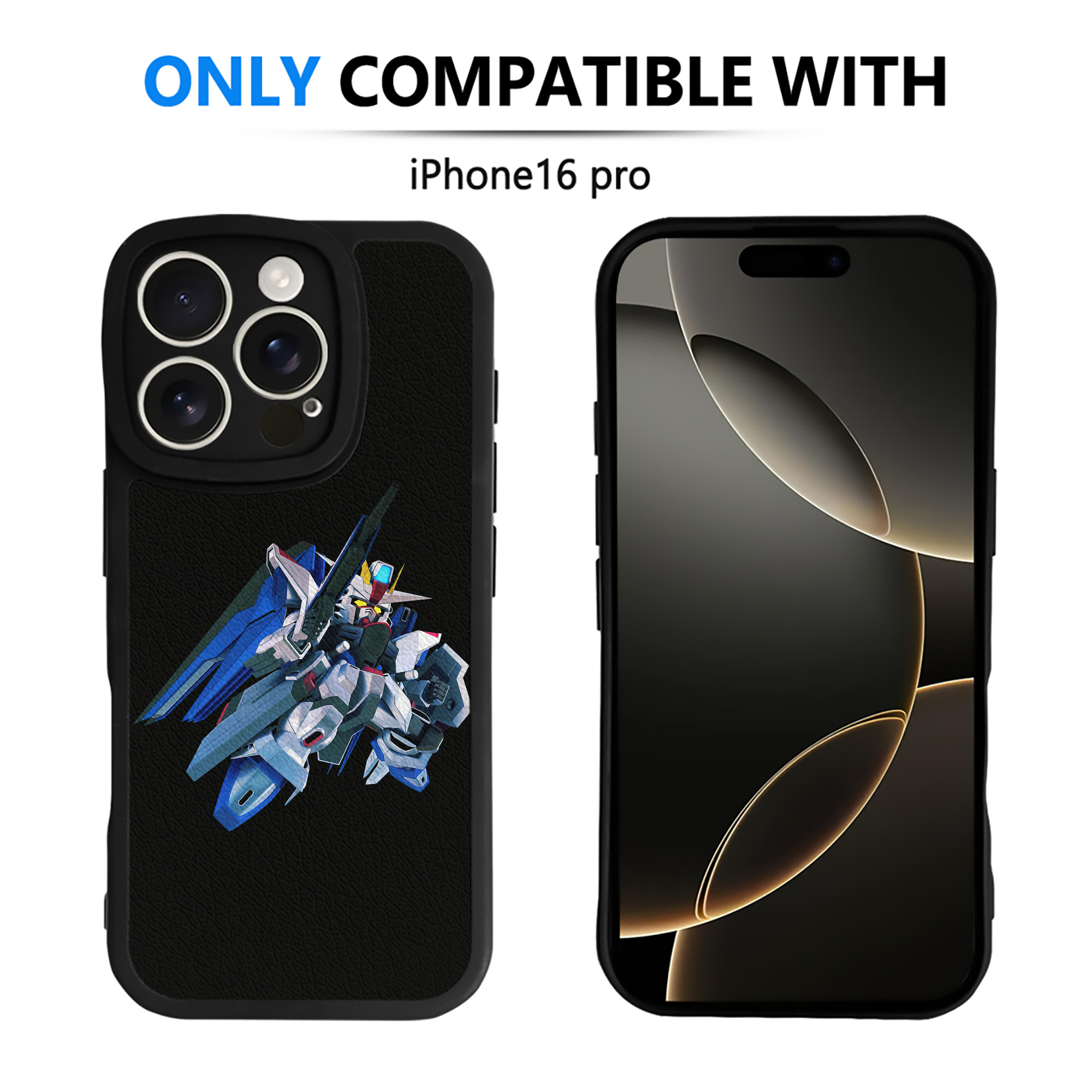 （画像用） 機動戦士ガンダム Mobile Suit Gundam 【iPhone 16シリーズ対応】シリコンスマホケース（レザー調） 材質：シリコン